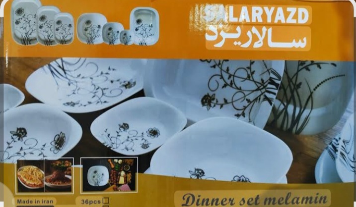 سرویس غذاخوری ملامین۳۶پارچه سالاریزد