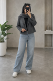کت کراپ مازراتی یقه انگلیسی